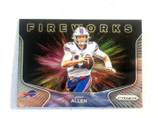 2020 Panini Prizm #18 Josh Allen Fireworks Buffalo Bills