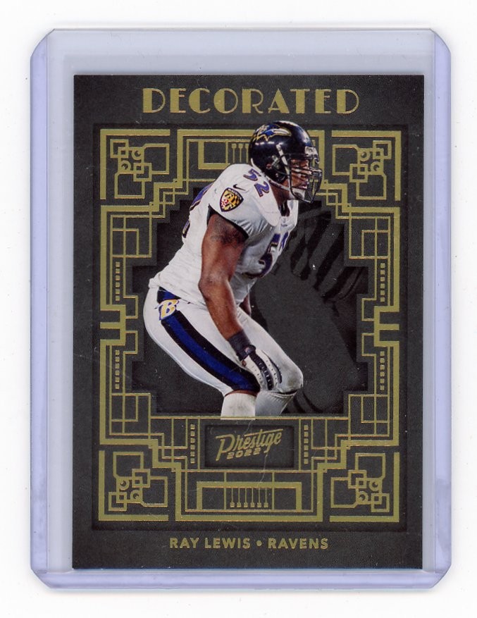 2022 Panini Prestige Ray Lewis Decorated SSP Case Hit Baltimore Ravens