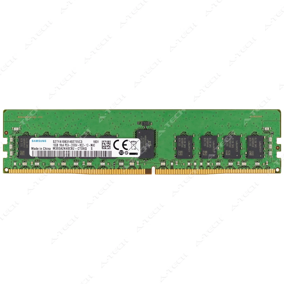 Memoria RAM de servidor Samsung 16 GB DDR4 2666 MHz PC4-21300 ECC RDIMM M393A2K40CB2-CTD