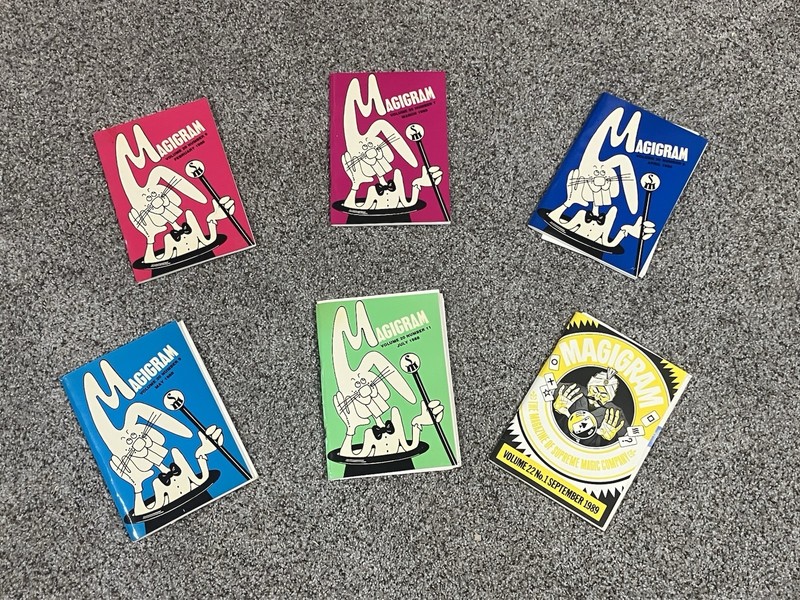 Lot Of 6 Magigram The Magazine Of Supreme Magic 1988-1989