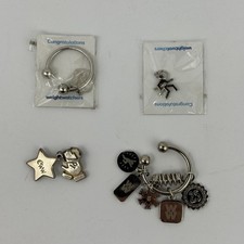 2 Weight Watchers Key Rings with Motivational Charms Weight Loss Accessory