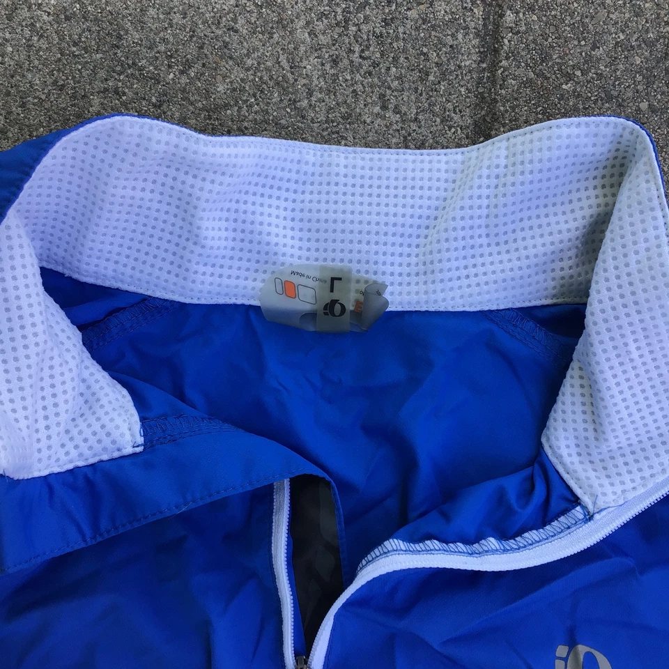 Chaqueta cortavientos PEARL IZUMI Elite con caparazón de lluvia para mujer grande azul Foto 3 de 4