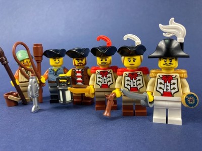 LEGO  Pirat Figur Offizier Soldat General Admiral Kanone 10320 MOC 21358 V