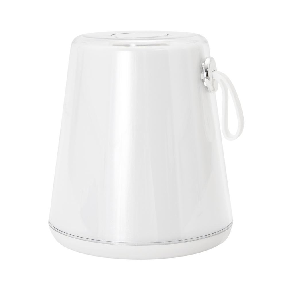 Compact Modern White LED Colour Changing Rechargeable Touch Table Lamp by Hap...