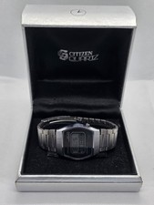 Citizen Quartz Chrono 100 9230 LCD Digital Watch 1980 Box Papers Japan Vintage