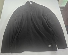 Eddie Bauer Men's Black Size Large 1/4 Zip Fleece Pullover