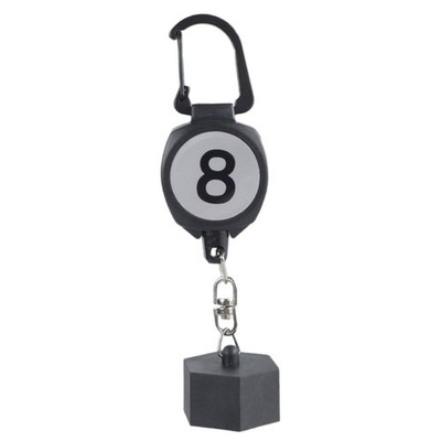 Billiard Cue Chalks Holder Tool Pool Chalks Holder with Retractable Buckle