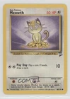 Meowth Pokemon Base Set 2 #80 2000