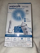 New In Box Waterpik WP-580CD Cordless Advanced 2.0 ADA Water Flosser White 4 Tip
