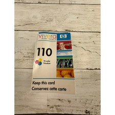HP 110 Tri-color Ink Cartridge Vivera CB304AN Genuine New Sealed Foil Pack