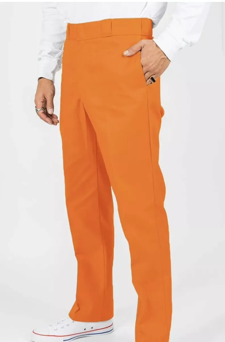 Orange pants for men deals