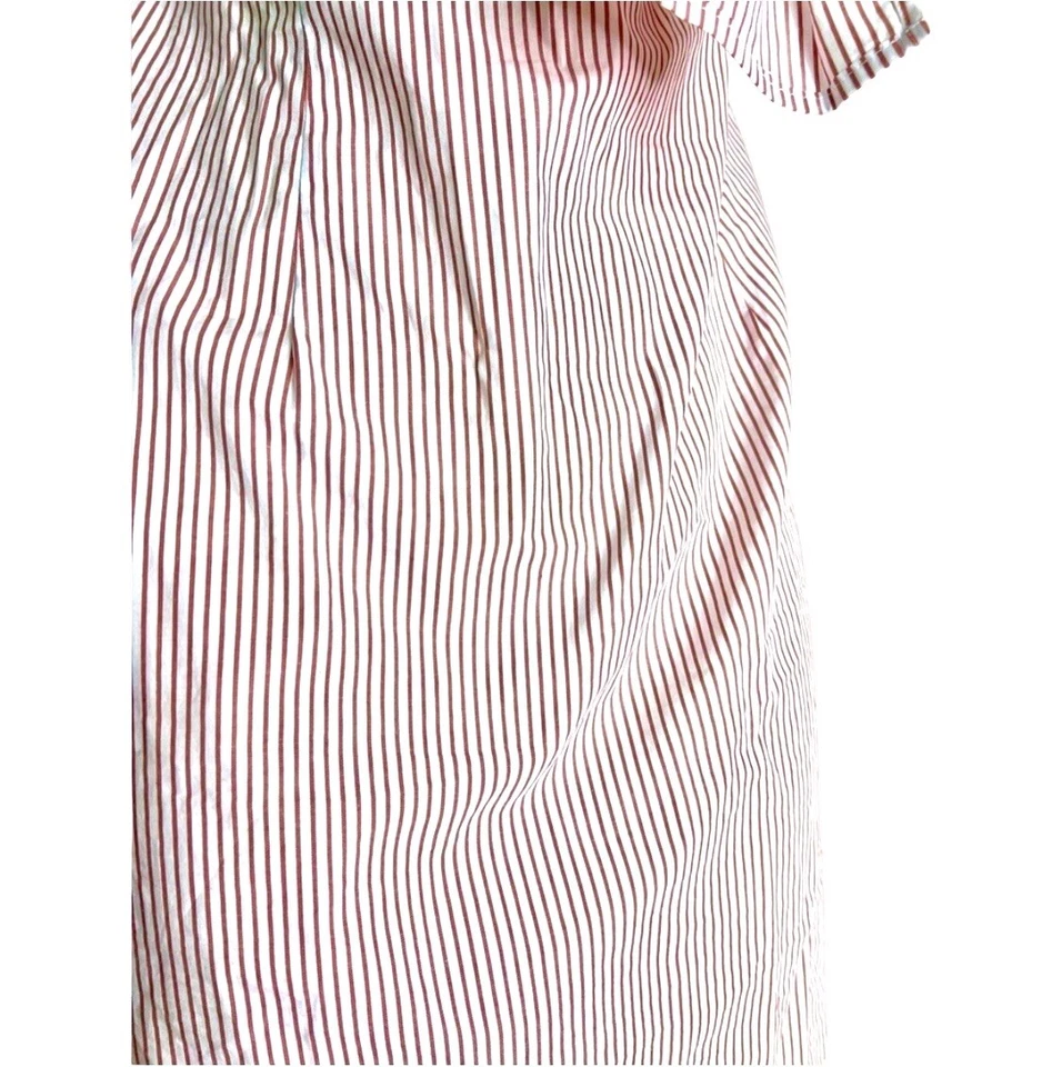 Mini Vestido Forever 21+ Talla XL Rojo Blanco Rayas Sin Tirantes Preppy Verano Foto 3 de 4