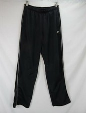 Nike Athletic Track Pants Black/White Logo Men's Large