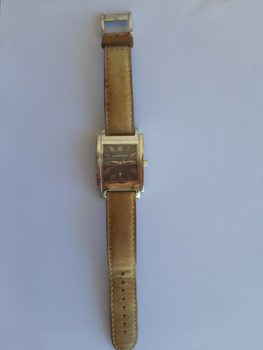 BURBERRY WATCH CALFSKIN BU1552 QUARTZ GENUINE 100% IN BURBERRY WATCH CALFSKIN BU1552 QUARTZ GENUINE 100% IN