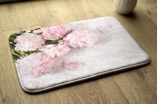 Bathroom Rug Anti-Slip Super Soft Absorbent - 75x45 cm - Flowers Carnations