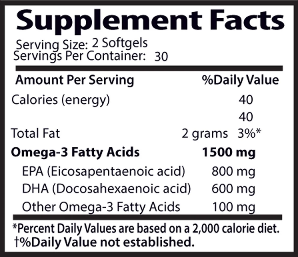 Omega-3 8060 - Aceite de pescado concentrado. Quemador de grasa supremo de grado farmacéutico 6B Foto 2 de 4