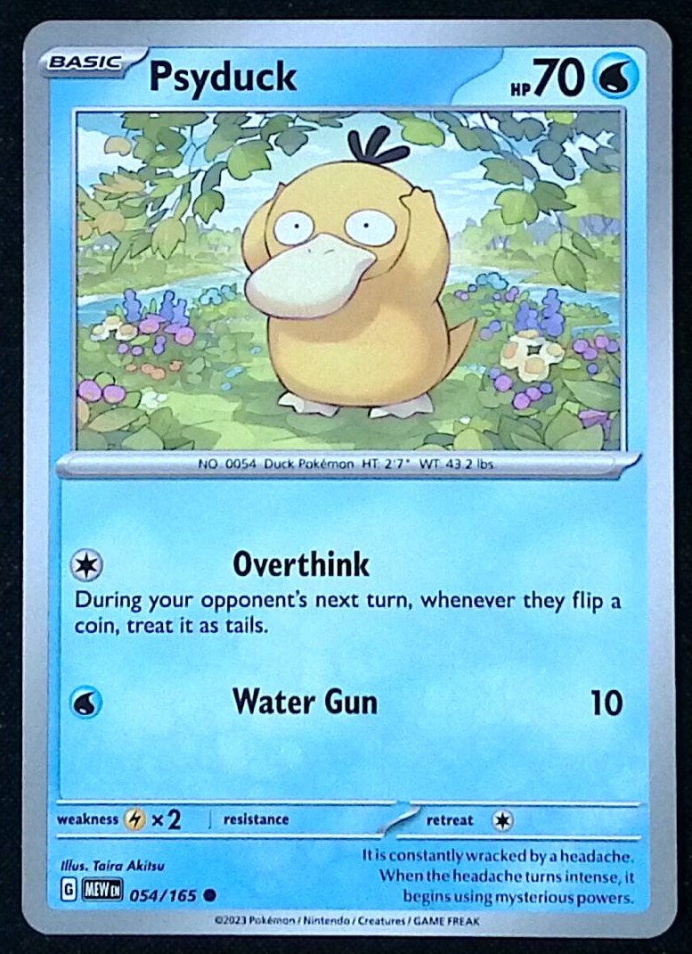 Psyduck 54/165 - Pokemon Scarlet Violet 151 - NM