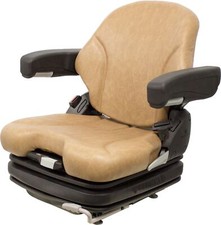Km 136 Brown Vinyl Air Seat Kit With Armrests - Fits Grasshopper 600-700 Series