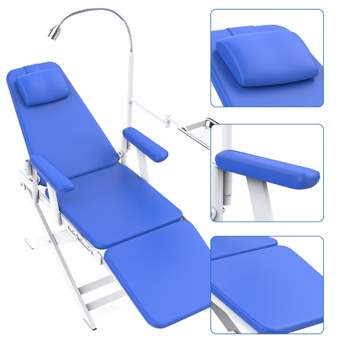 Sillon Silla Dental Portatil Plegable Movil con Luz LED Recargable USA - 第 3/19 張圖片