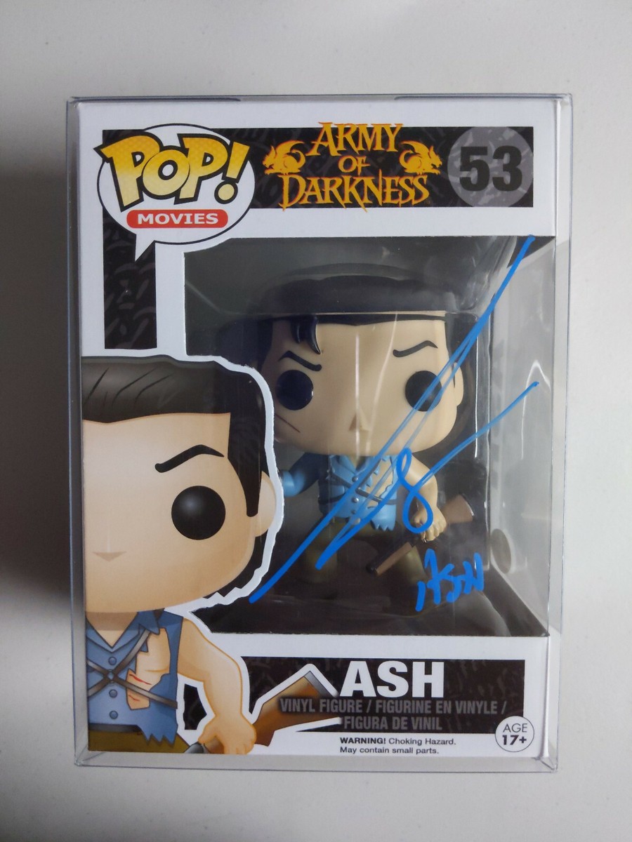 BRUCE CAMPBELL Signed Evil Dead Army of Darkness FUNKO POP ASH BAS