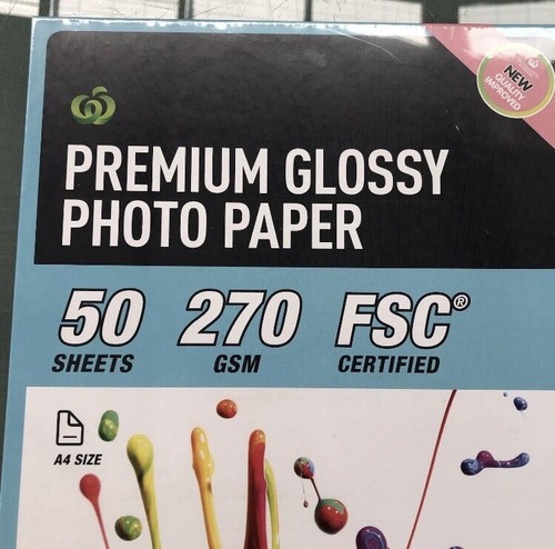 Inkjet Printer Photo Paper 270 gsm A4 200 Sheets Premium Gloss Bulk Buy - Zdjęcie 6 z 14