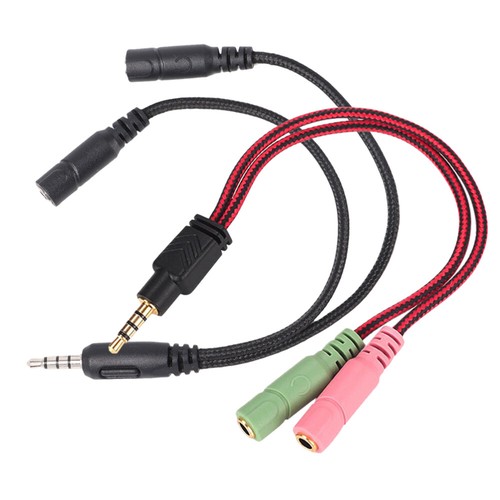 2pcs Jack Headphones Adapter Headphone Microphone Jack Audio Splitter - 第 1/12 張圖片
