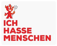 Mousepad Ich Hasse Menschen 24X19 Spruch Teufel Lustig Mauspad Unterlage