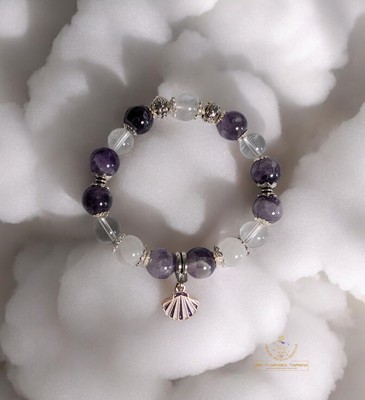 Natürlicher Amethyst Mondstein klarer Quarz Spezial Charms OM8108.5 Edelstein Crys...