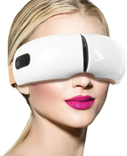 Eye 3D Massage Face Vibrate Heat Headache Dry Music Sleep Mask Voice Pain Timer - Picture 11 of 12