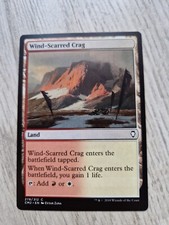 carte magic the gathering: Magic The Gathering - Wind-Scarred Crag - Dirupo Eros