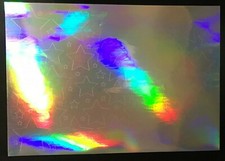 A4 Rainbow Holographic Vinyl Sticker Sheet 1pcs 8.3" x 11.7" Item 104-107