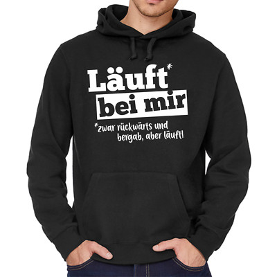 T-Shirt Uomo "Läuft Bei MIR, Zwar Rückwärts Und Bergab" - Cotone, Marrone (Brown 19), Taglia XXL - 3