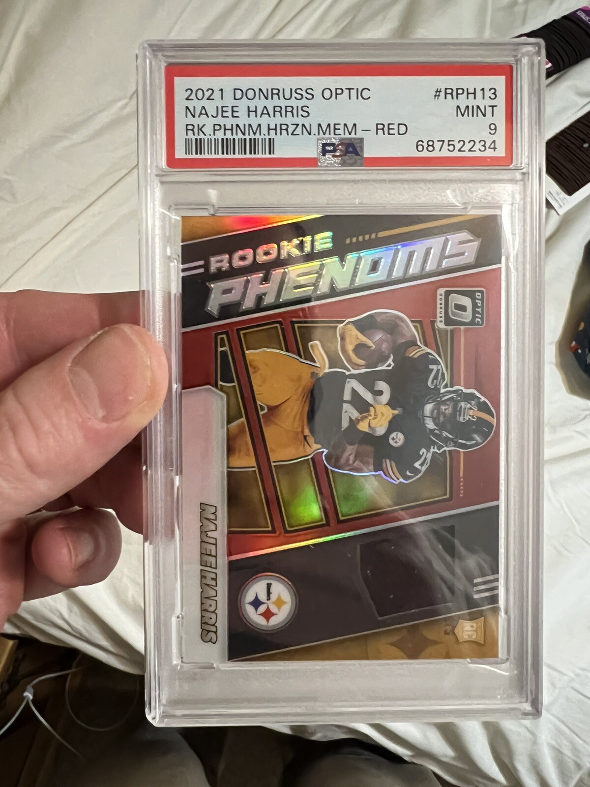 Najee Harris Panini Donruss Optic Rookie Phenoms Horizontal Memorabilia #RPH13 Red