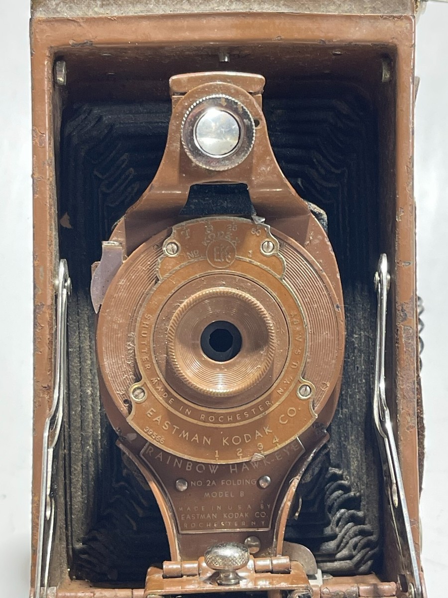 Kodak Rainbow Hawkeye Model 8 Folding Camera Vintage Circa Appr