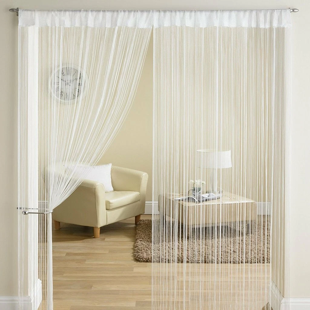 Nuevo Juego De Cortinas De Puerta Con Ojal De 2 Piezas - 7 Pies