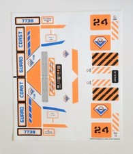 LEGO 7738 Coast Guard Helicopter & Life Raft Original Sticker Sheet - Authentic