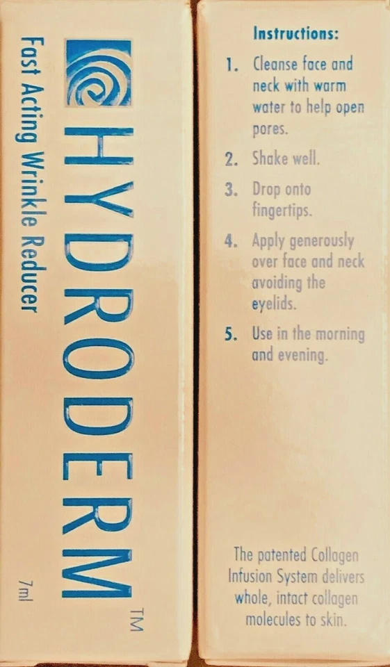 Suero reductor de arrugas facial de acción rápida Hydroderm Original - 1 botella, 7 ml - EE. UU. Foto 4 de 4