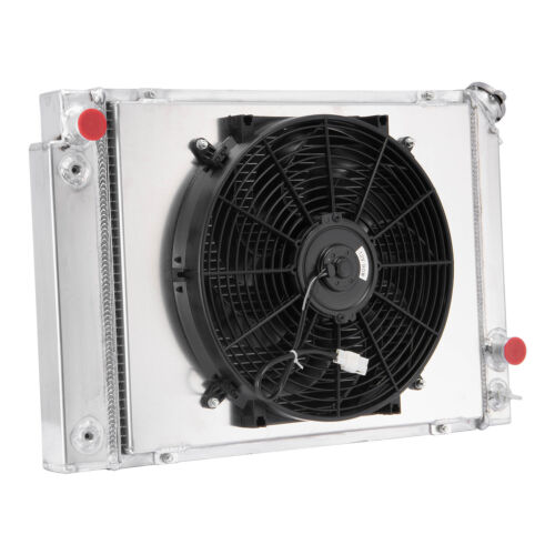 For 1984-1988 Pontiac Fiero 2.8L 2.5L V6 L4 3-Core Aluminum Radiator Shroud Fan - Picture 1 of 6