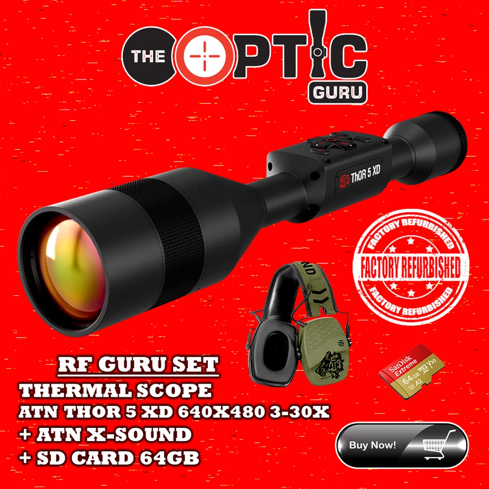 Buy RF KIT ATN Thor 5 XD 640x480 3-30x Thermal Scope |X-Sound Protection|SD Card