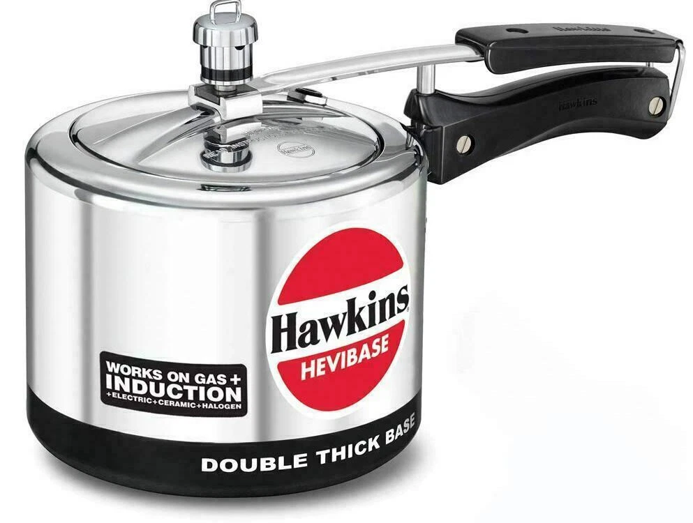 Hawkins Hevibase Pressure Cooker Aluminum Induction Silver 3 Litres Best Gift