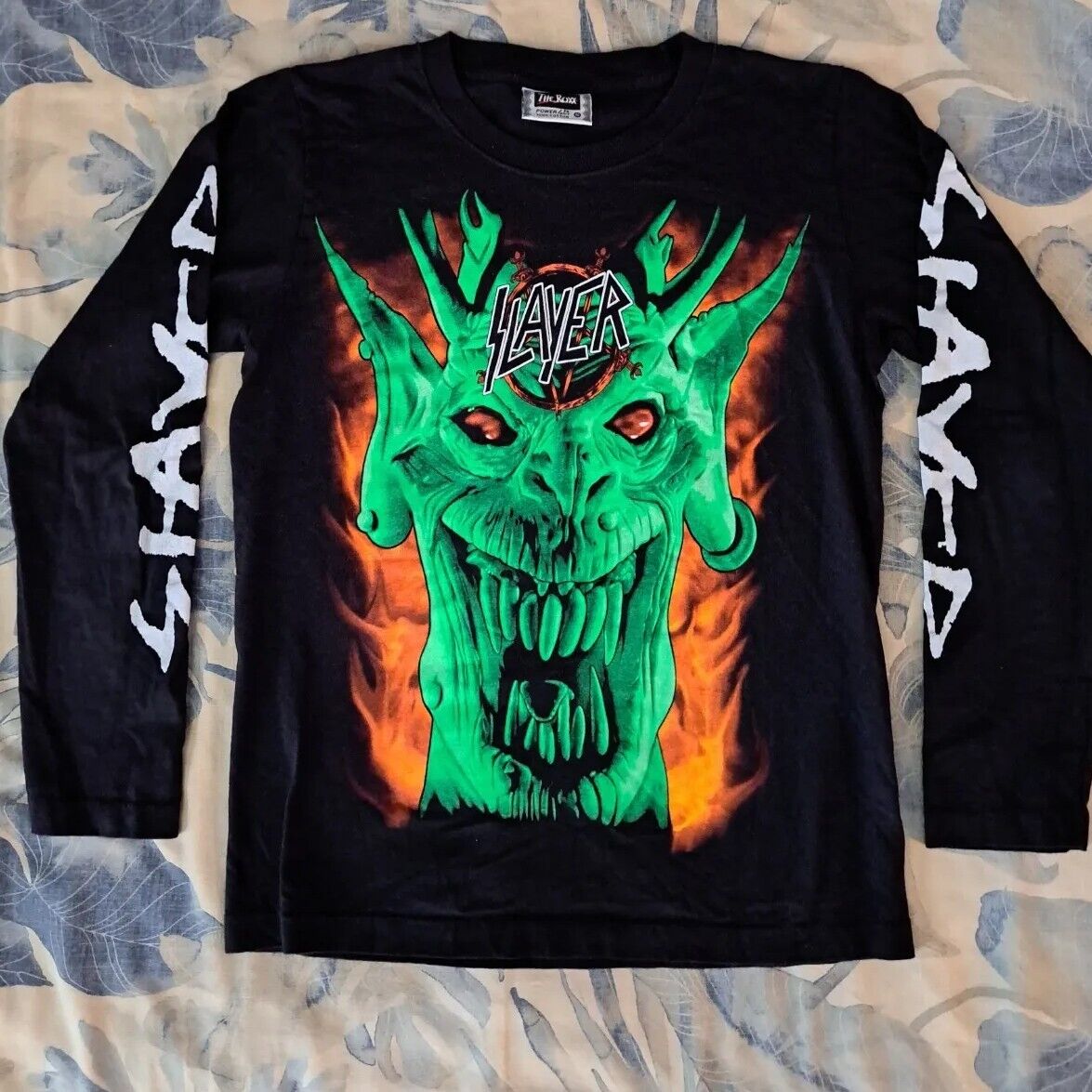 True Vintage 90's SLAYER T Shirt. THE ROXX Longsleeve True Vintage 90's SLAYER T Shirt. THE ROXX Longsleeve
