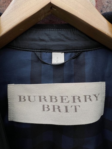 Burberry Brit Mens SMALL Quilted Padded TOWNSEND Jacket Leather patches B92 - Picture 16 of 22