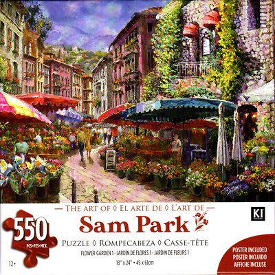 Flower Garden 1 550 Piece Puzzle - Sam Park