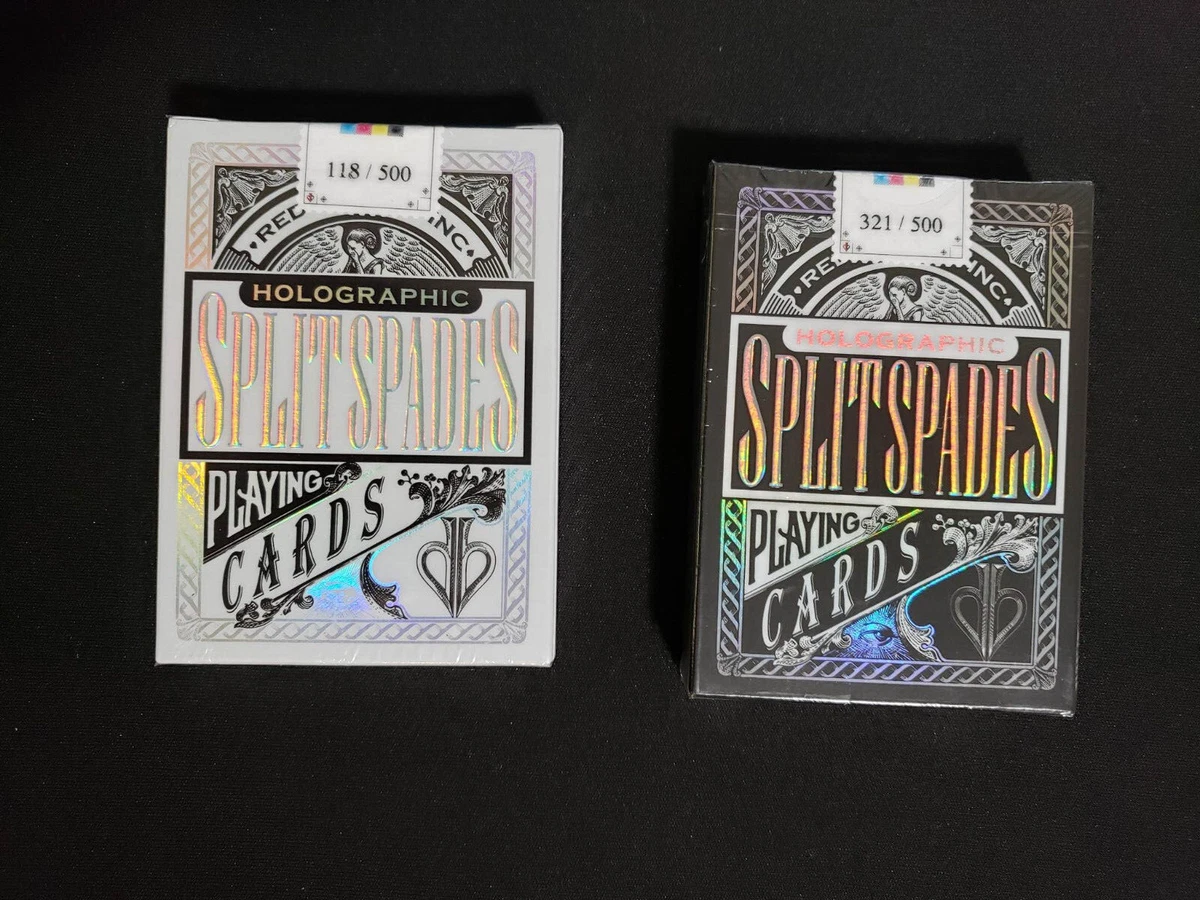 超爆安 Holographic Split Spades playing cards トランプ/UNO