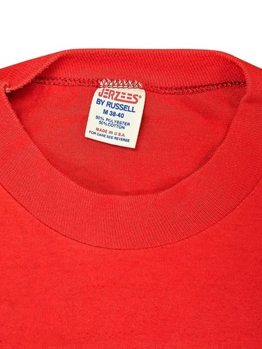 Vtg 80s Russell Jerzees Men's Medium "ALL AND.." Spellout Single Stitch T Shirt - Picture 2 of 6