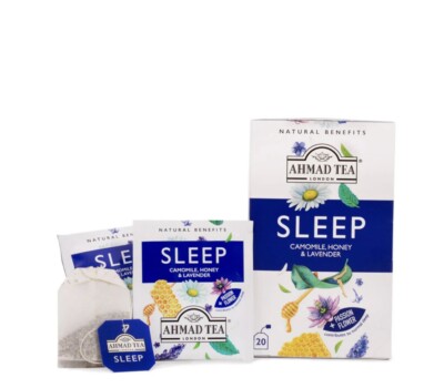Ahmad Tea Sleep Natural Benefit Chamomile Honey Lavender Sleep Infusion Tasty