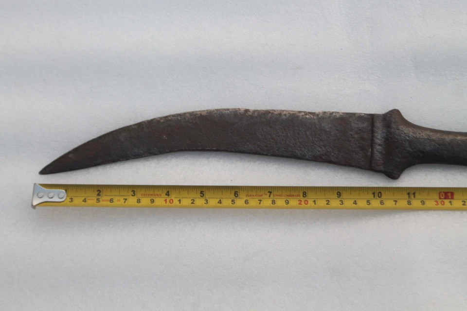 Daga jambiya de hierro tradicional vintage mogol indo-rajput rajasthani Foto 2 de 4