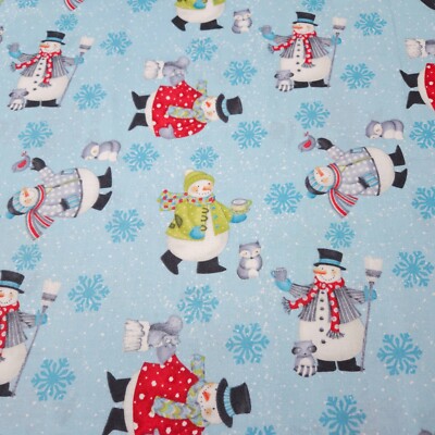 All Bundled Up BTY Debbie Mumm Wilmington Snowmen Snowflakes Fox