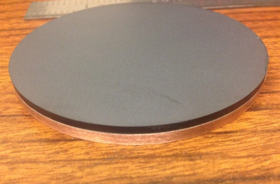 Indium Tin Oxide sputter target: ITO 90/10 99.99% pure, 3" x 0.1" bonded to Cu - Image 3 of 3