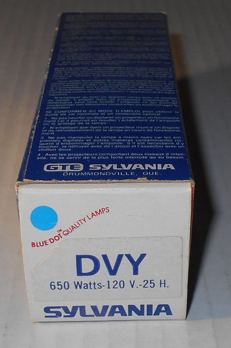 DVY Projector Lamp Bulb 650W 120V Sylvania - NOS New 2 Bulbs In Box - 第 1/3 張圖片